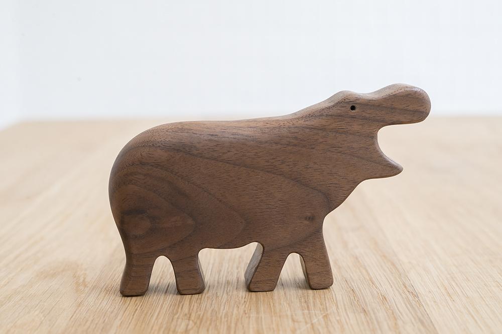 Eguchi Toys Wooden Hippo Rattle