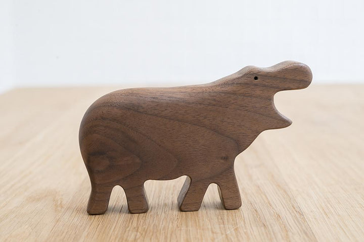 Eguchi Toys Wooden Hippo Rattle