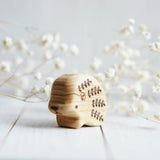 Wooden Hedgehog, Baby, a natural wood animal toy by Tiny Fox Hole (view 2) · view 2