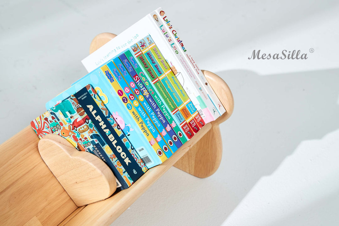 Mesasilla Toddler Book Caddy with Detachable Divider - Innovative Storage Solution