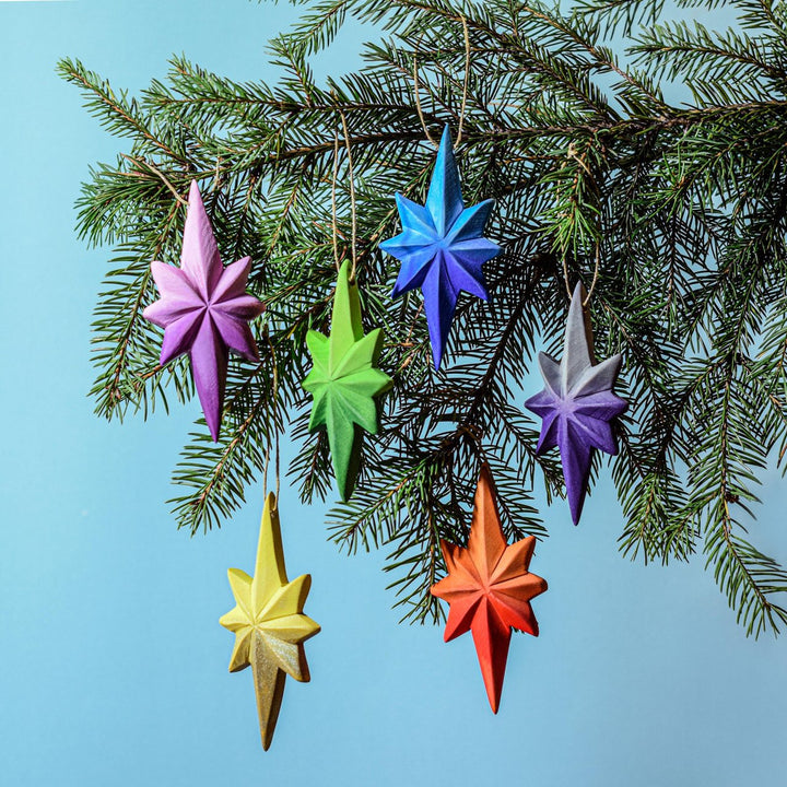 Bumbu Star Christmas Tree Decorations, Set of 6