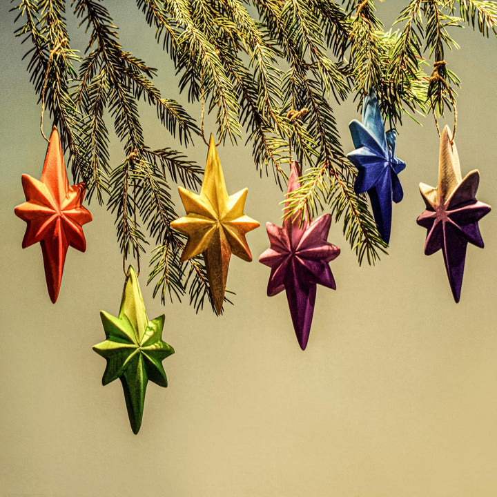 Bumbu Star Christmas Tree Decorations, Set of 6