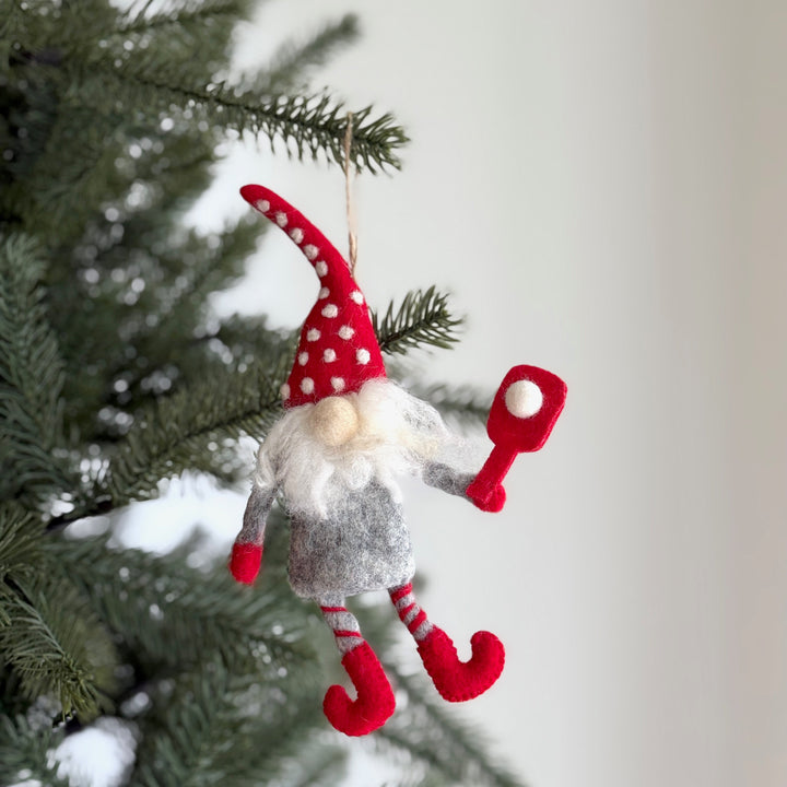 Assorted Pickleball Gnome Ornament