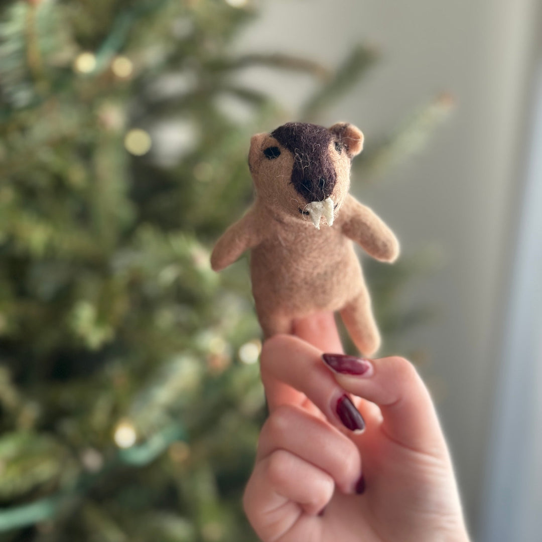 Wombat Finger Puppet