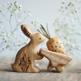 Wooden Bunny, a natural wood animal toy by Tiny Fox Hole (view 2) · view 2