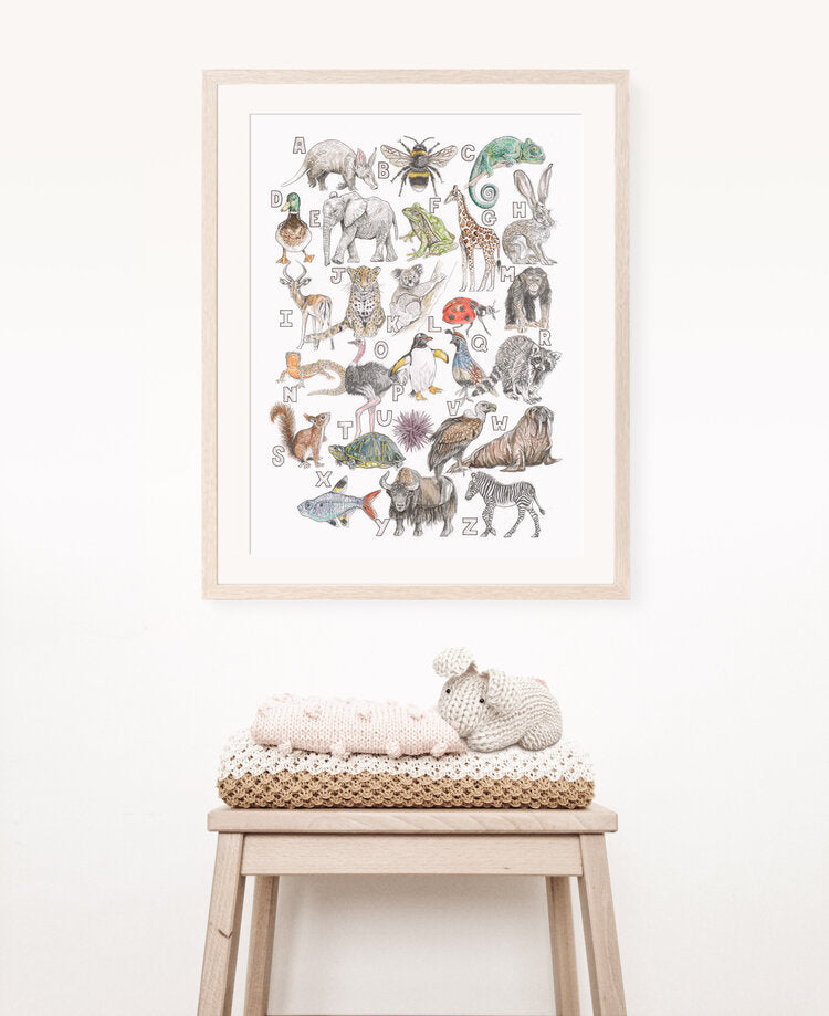 Animal Alphabet Print