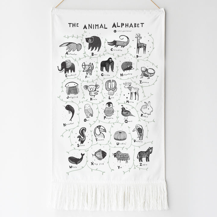 Wee Gallery Animal Alphabet Wall Hanging