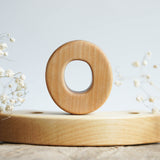 Wooden Number, a wooden Waldorf celebration piece by Tiny Fox Hole, cut and finished by hand from solid wood · view 1