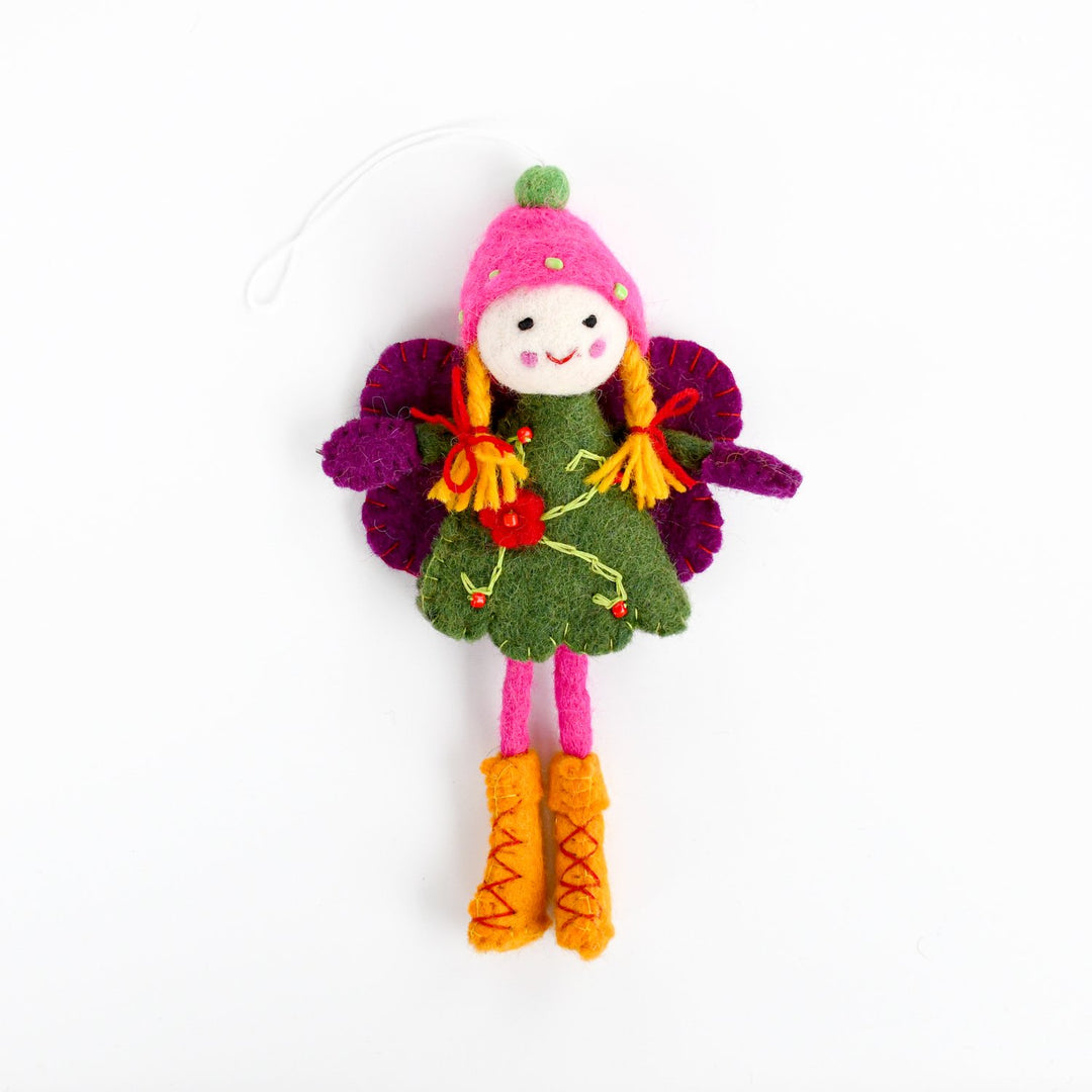 Felt Fairy, Green Dress