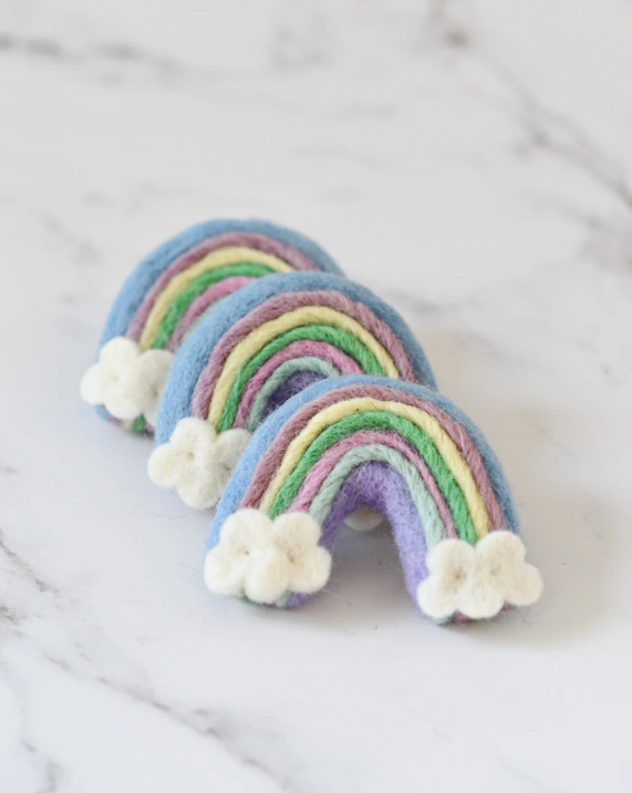 Felt Pastel Rainbows, Set of 3