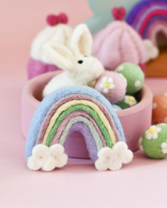 Felt Pastel Rainbows, Set of 3
