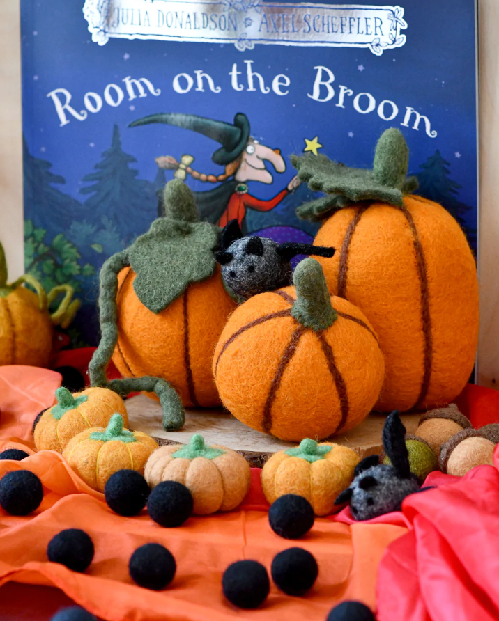 Felt Pumpkins, Set of 3