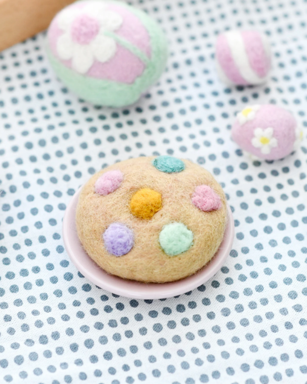 Felt Soft Sprinkle Cookie, Pastel
