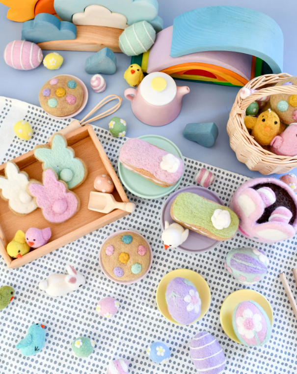 Felt Soft Sprinkle Cookie, Pastel
