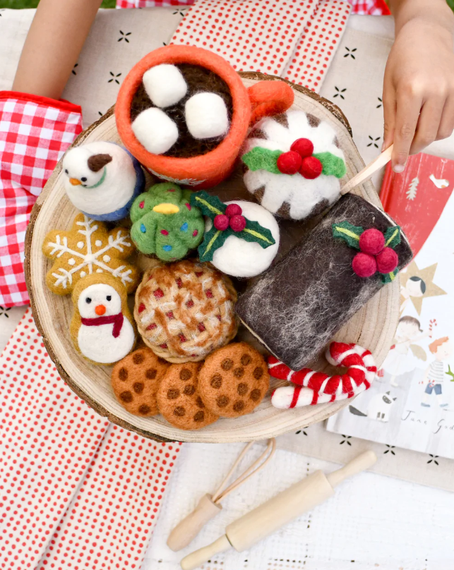 Felt Christmas Play Food Grazing Box, Set B