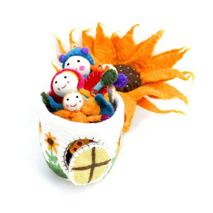 Sunflower Fairy House