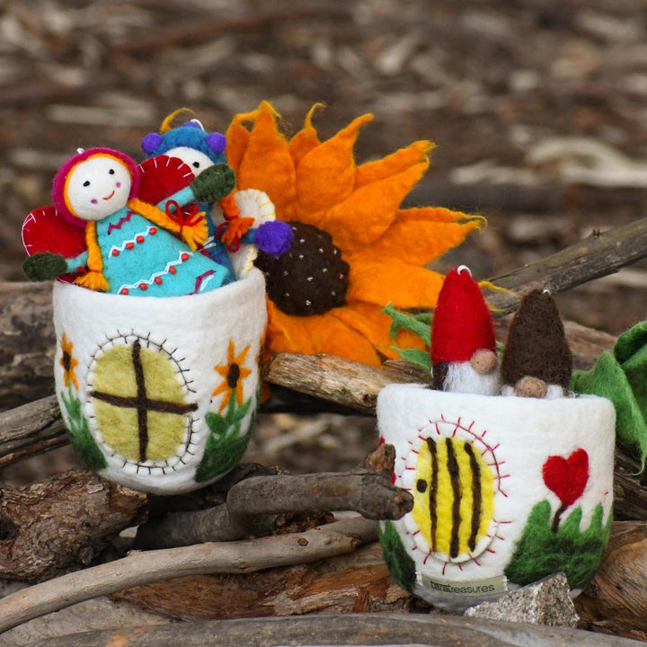 Sunflower Fairy House