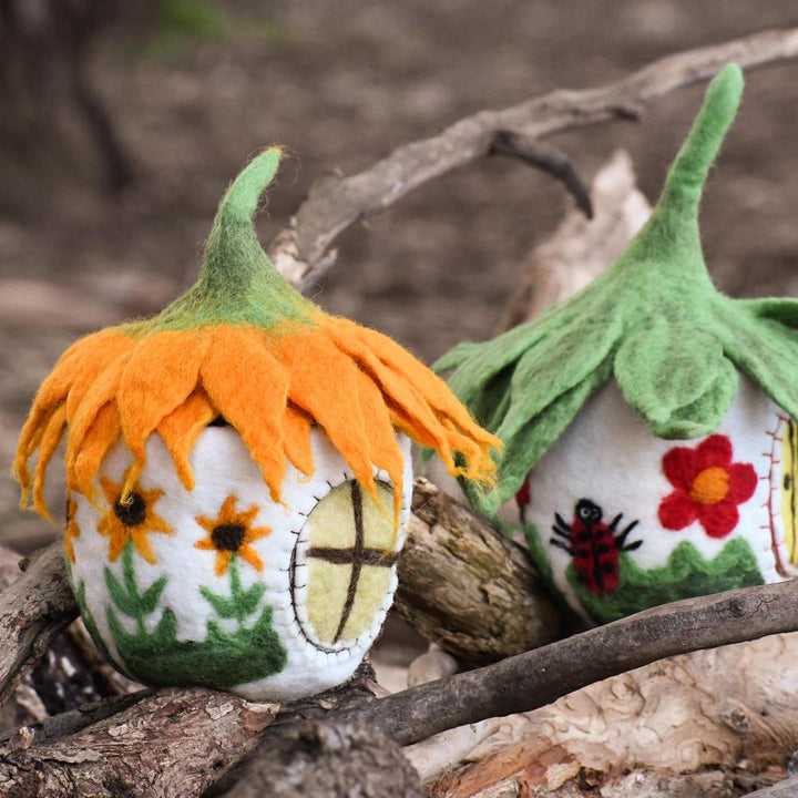 Sunflower Fairy House