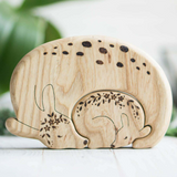 Wooden Deer Puzzle, a natural wood puzzle by Tiny Fox Hole, cut and finished by hand from solid wood · view 1