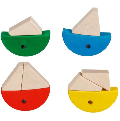 Goki Color and Shape Sorting Game, 6 Fish