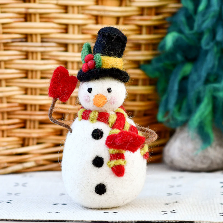 Felt Snowman with Top Hat